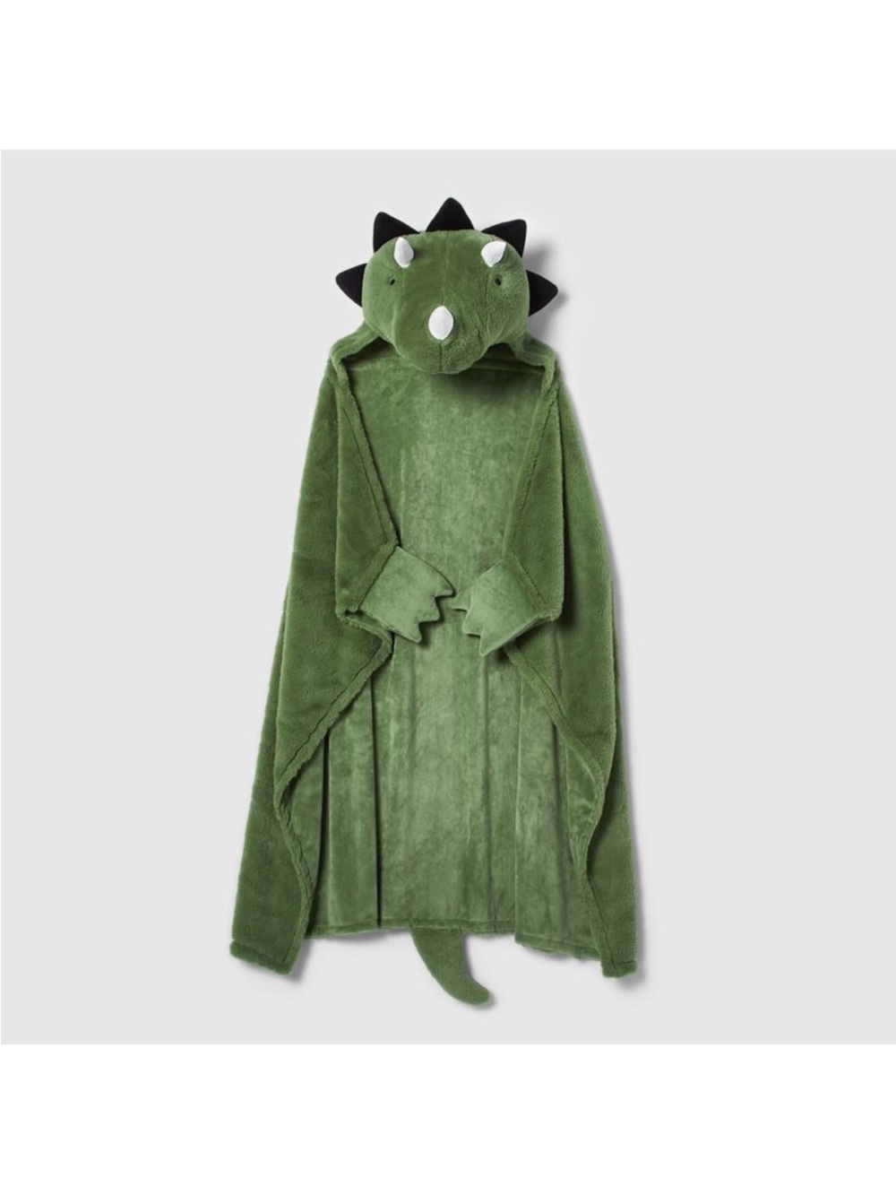 NWOT Pillowfort Kids Green Dinosaur Hooded Blanket
